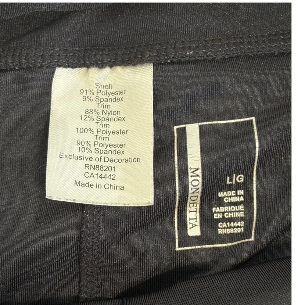Mondetta Black Perforated Pleated Active Skort Womens Large Tennis Golf‎ Running